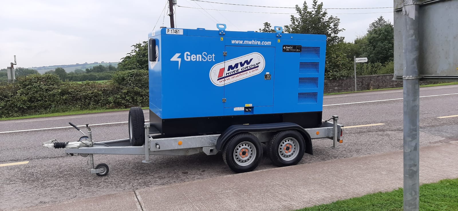 Exrental 110 KVA Road tow Genset...SOLD